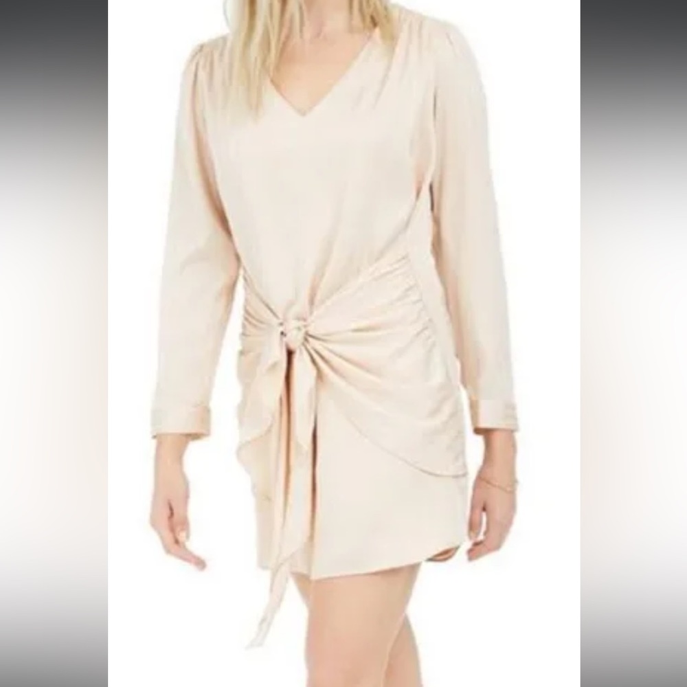 Leyden long sleeve tie front dress